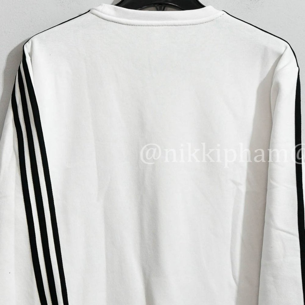 adidas Men’s Crew Neck Sweatshirt in white - Picture 5 of 5